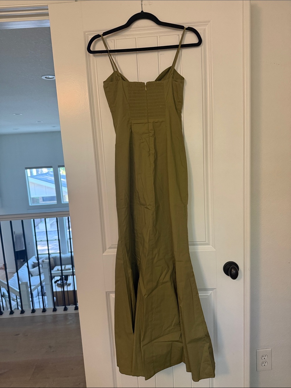 NWT STAUD Olive Green Dress with Spaghetti Straps - Picture 5 of 5